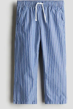 H&M Hose aus Baumwollpopeline - Blau