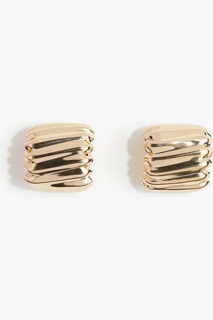 H&M Geriffelte, runde Ohrringe - Gold