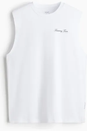 H&M Sport-Tanktop mit DryMove™ in Loose Fit - Weiß