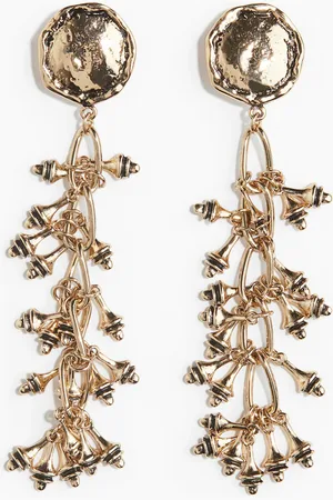 H&M Lange Cluster-Ohrringe - Braun