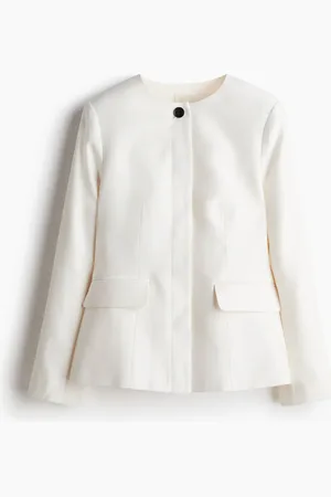 H&M Taillierter Blazer - Weiß