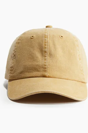 H&M Cap aus Baumwolltwill - Gelb