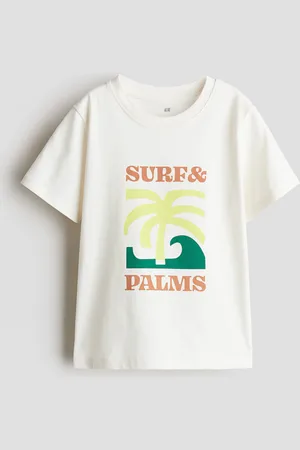 H&M T-Shirt mit Print - Weiß