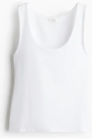H&M Tanktop aus Mikrofaser - Weiß