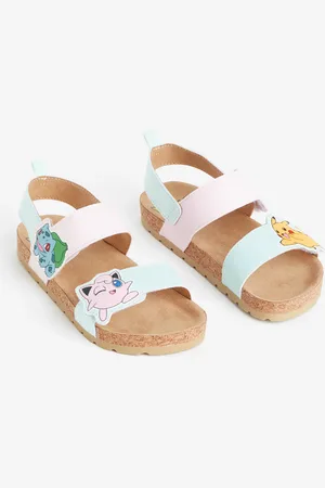 H&M Sandalen mit Knöchelriemen - Türkis
