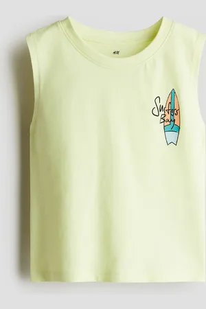 H&M Tanktop mit Print - Gelb