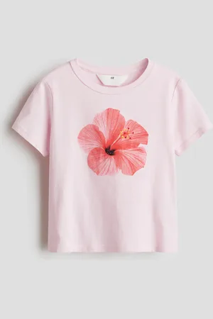 H&M T-Shirt mit Motivprint - Pink