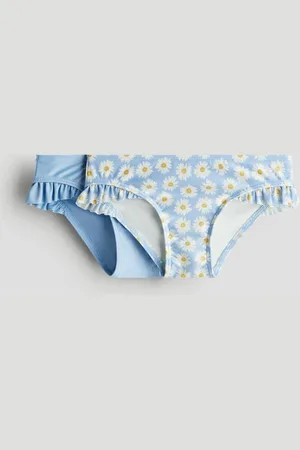 H&M 2er-Pack Bikinihosen - Blau