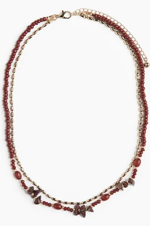 H&M Zweireihige Halskette - Rot