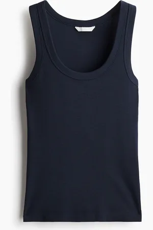 H&M Figurbetontes Tanktop - Blau
