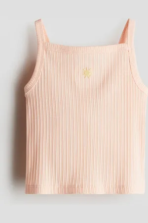 H&M Trägertop mit Stickerei - Orange