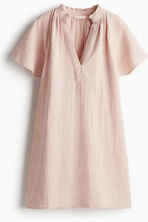 H&M Musselinkleid in A-Linie - Orange