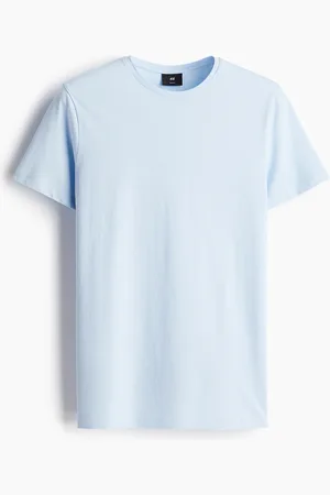 H&M T-Shirt in Slim Fit - Blau