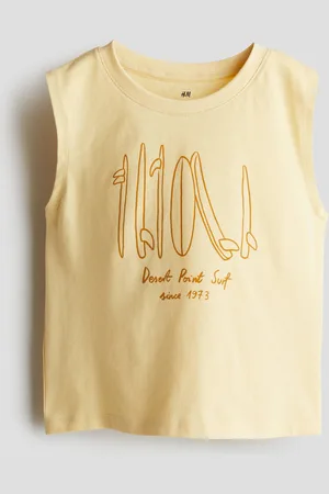 H&M Tanktop mit Print - Gelb