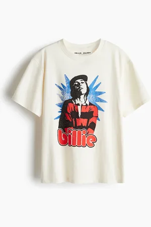 H&M T-Shirt mit Print - Weiß