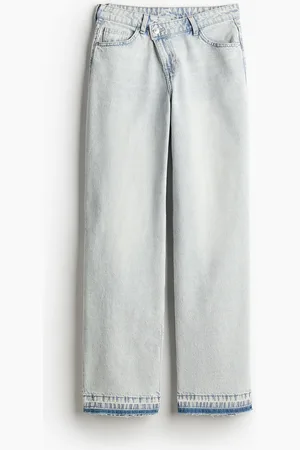 H&M Straight Regular Jeans - Blau