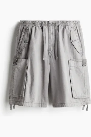 H&M Cargoshorts in Loose Fit - Grau