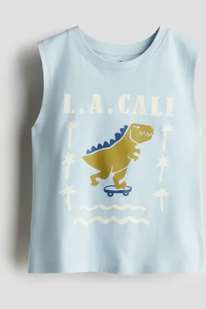 H&M Tanktop mit Print - Türkis