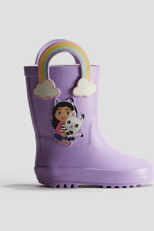 H&M Gummistiefel mit Prägedruck - Lila