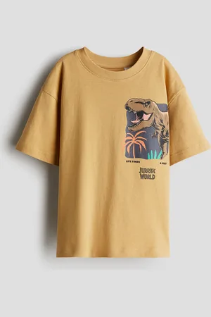 H&M T-Shirt mit Print - Beige
