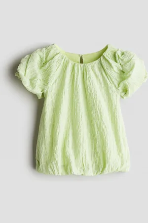H&M Kleid aus Seersucker - Grün