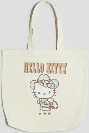 H&M Tote Bag mit Print - Weiß