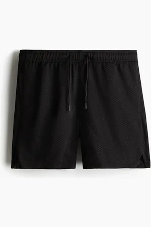 H&M Mesh-Shorts in Regular Fit - Schwarz