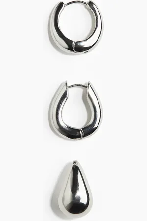 H&M 3er-Pack Ohrringe - Silbre