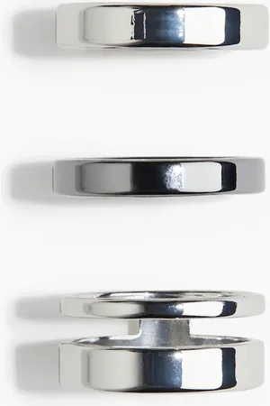 H&M 3er-Pack Ringe - Silbre