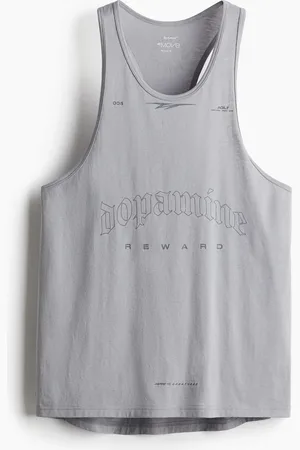 H&M Sport-Tanktop mit DryMove™ in Regular Fit - Grau