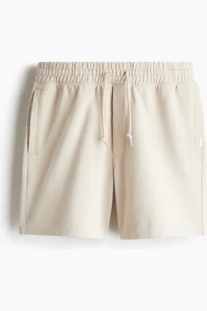 H&M Shorts aus Baumwollsweat Relaxed Fit - Beige