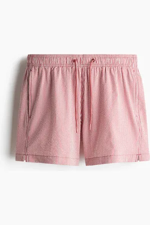 H&M Badeshorts aus Seersucker - Pink