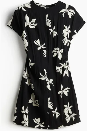 H&M Kleid mit betonter Taille - Schwarz