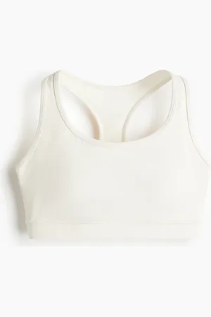 H&M Sport-BH mit SoftMove™ Medium Support - Weiß