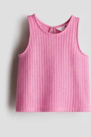 H&M Tanktop aus Strukturstrick - Pink