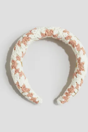 H&M Crochet Alice band - Weiß