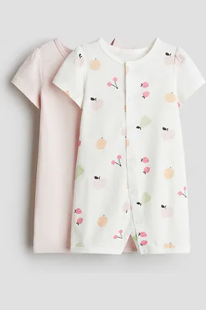 H&M 2er-Pack Schlafanzüge aus Baumwolljersey - Pink