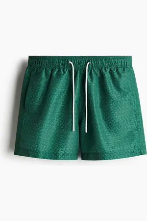 H&M Gemusterte Badeshorts - Grün