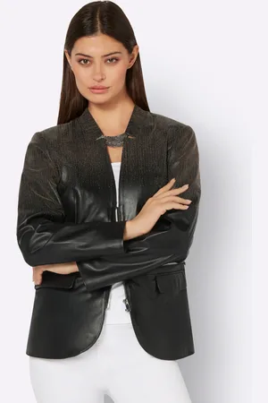 Heine Lederimitat-Blazer