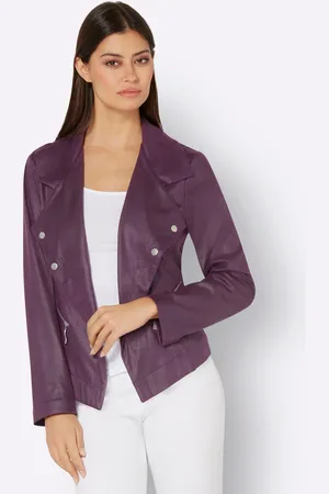 Heine Lederimitat-Blazer