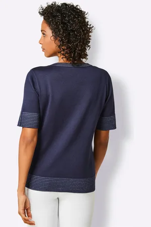 CREATION L PREMIUM Kurzarmpullover