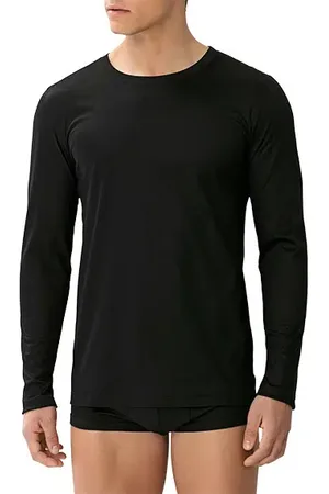 Zimmerli Herren Longsleeve Sea Island Baumwolle unifarben