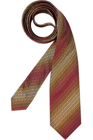 Missoni Herren Krawatte Gemustert,Bunt,College-Streifen