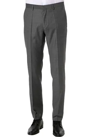 Roy Robson Herren Hose meliert Slim Fit