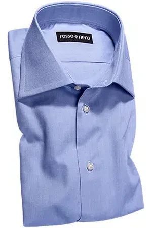 Rosso e Nero Herren Hemd meliert Slim Fit
