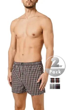 Bugatti Herren Boxershorts Reine Baumwolle Gemustert