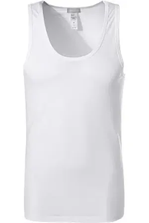 Hanro Herren Tank Top Baumwolle & Mix unifarben