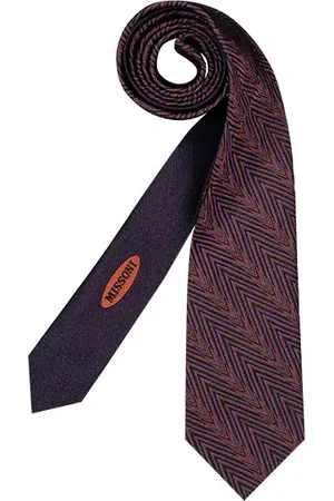 Missoni Herren Krawatte Gemustert,Bunt