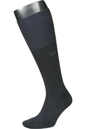 Emporio Armani Herren Kniestrümpfe Baumwolle & Mix unifarben