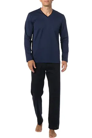 Novila Herren Pyjama Jersey-Baumwolle Gemustert